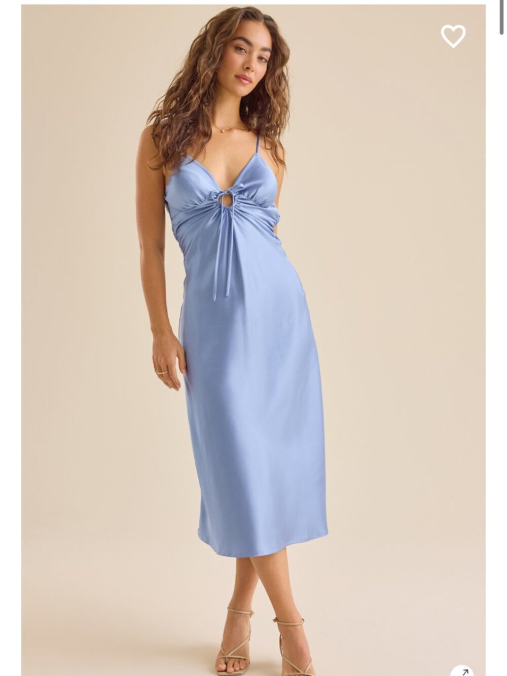 NWT Altar'd State Heather Satin Midi Dress